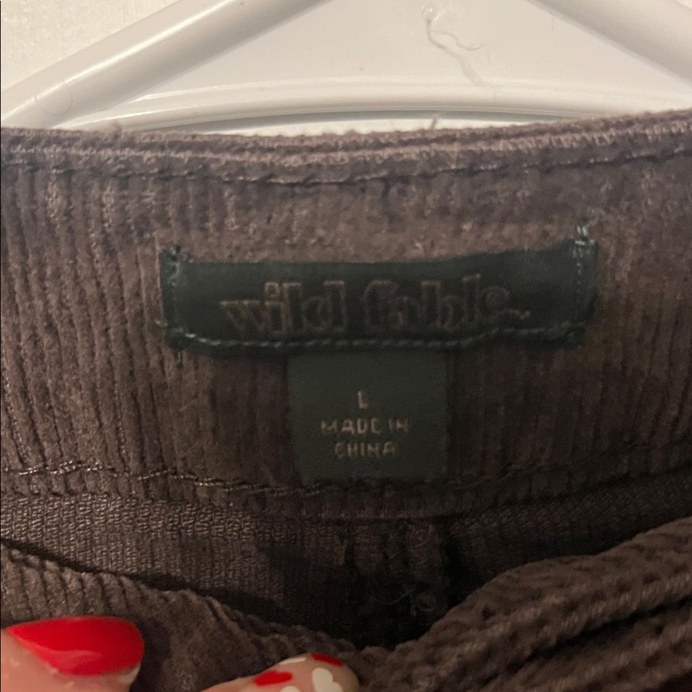 Wild Fable Chocolate Corduroy Pants - Picture 2 of 3